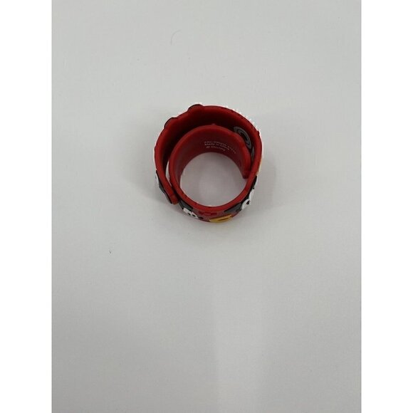 Disney Parks Mickey Mouse Red Slap Bracelet Many Faces of Mickey Oh Boy! - Picture 7 of 8